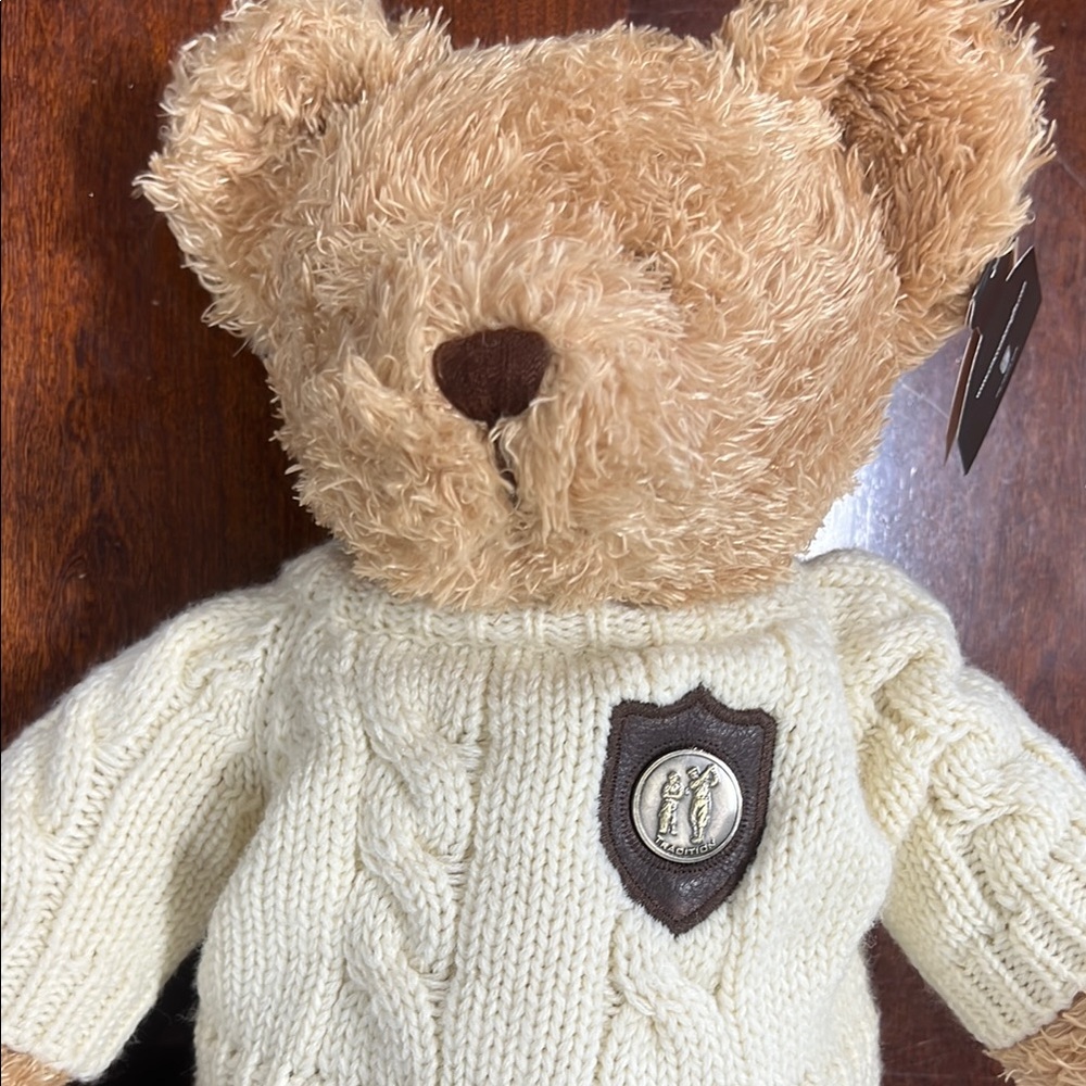 Ralph Lauren Beige Knit Sweater Teddy Bear